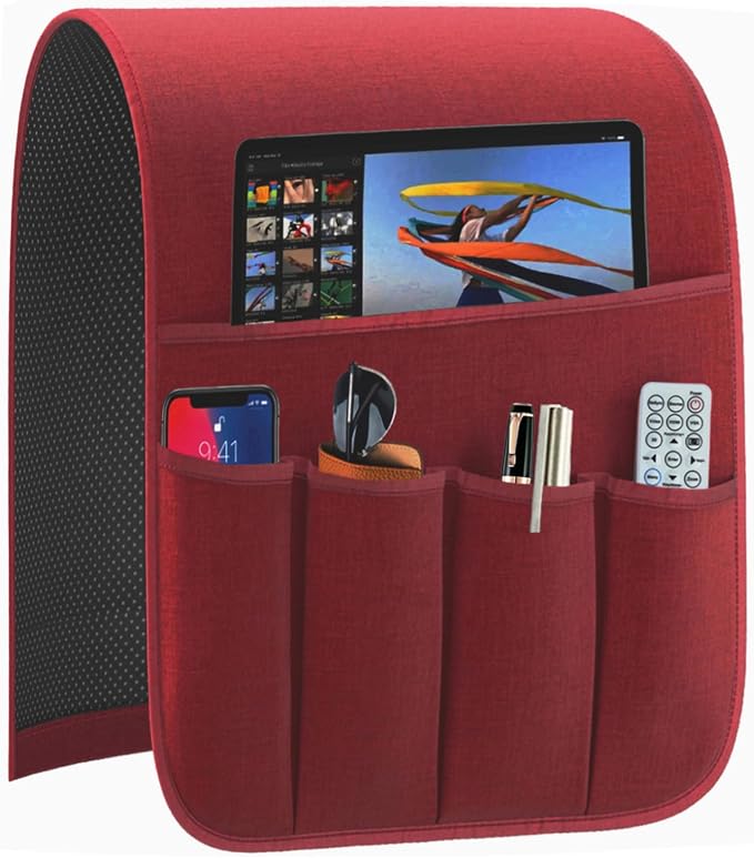 Armrest Organizer Non Slip Remote Control Holder Arm Chair Couch Caddy by QingLemon