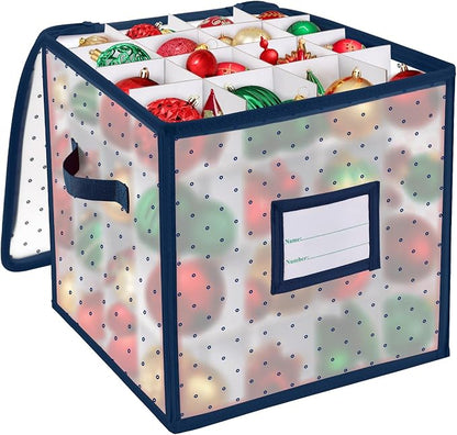 BINSUNS Christmas Ornament Storage Box, Christmas Storage Containers Organizer by BINSUNS