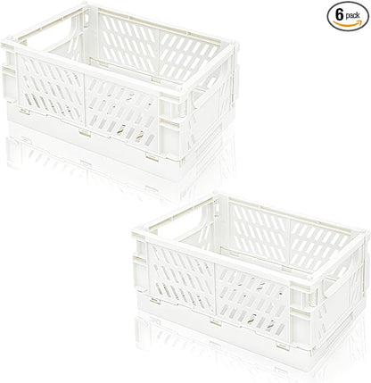 2 Pack Mini Foldable Small Plastic Baskets by Daixers