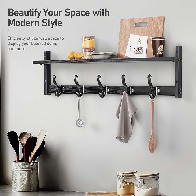 Tatub 29" Rustic Coat Rack Wall Mount - Image 8