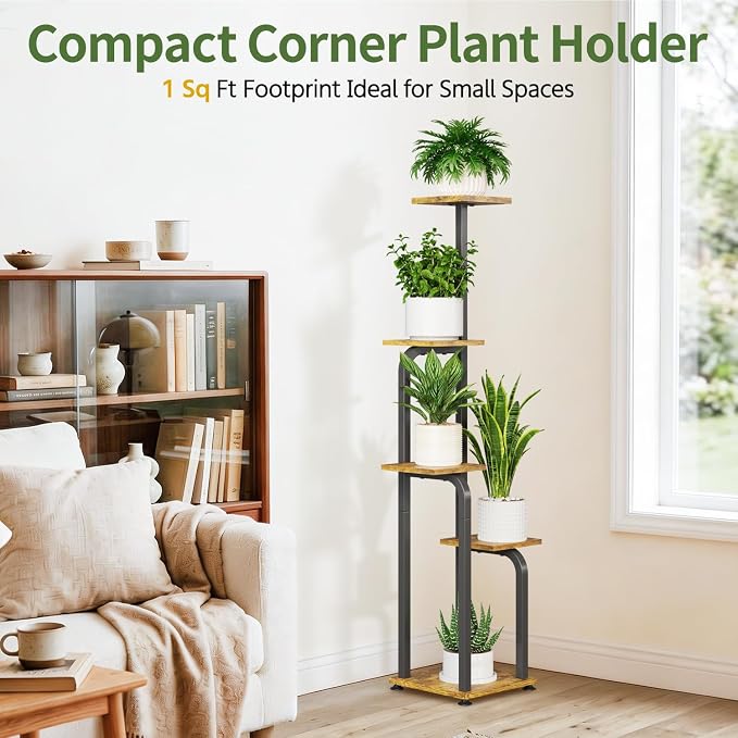 LASZOLA 5 Tiered Plant Stand Tall - Image 2