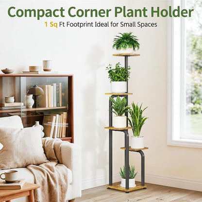 LASZOLA 5 Tiered Plant Stand Tall - Image 2