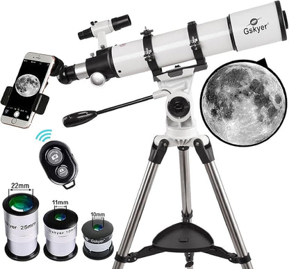 Gskyer Telescope 600x90mm AZ Astronomical Refractor Telescope by Gskyer