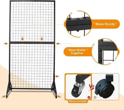 Eastern Tree 2 Packs 3'X 6' Two Gridwall Panels Display Stand - Image 4