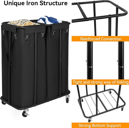 WOWLIVE Double Laundry Hamper - Image 5
