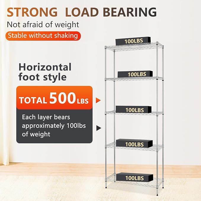 FDW Shelves, Wire Shelving Utility Storage Shelves Shelving Unit NSF Certified - Image 6