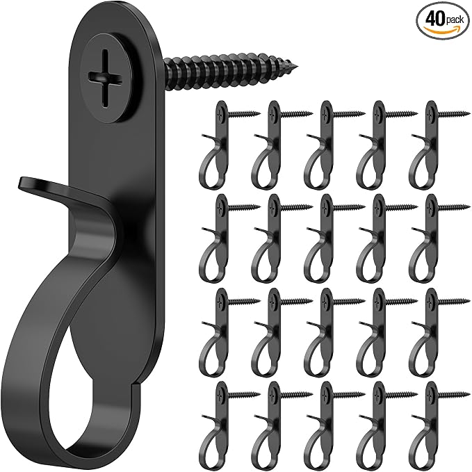 Lewufe String Lights Hanger Hooks Stainless Steel, Outdoor Screw Hooks by Lewufe