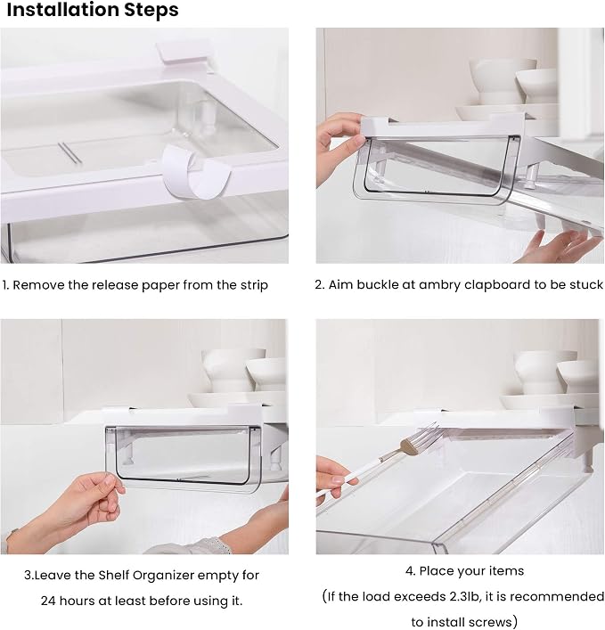 vacane Under Shelf Storage Drawer, Under Cabinet Spice Rack, Spice Organizer - Image 6