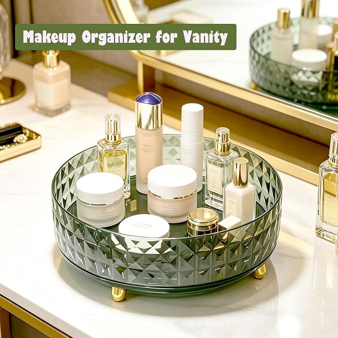 Makeup Perfume Organizer, 9 Inch /23cm 360 Degree Rotating Skincare Organizer - Image 3