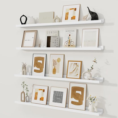 Fun Memories Picture Ledge Shelf, 40 Inch Picture Shelves by FunMemories