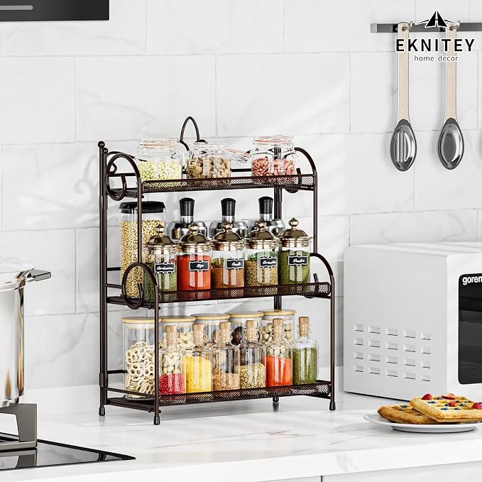 EKNITEY Bathroom Organizer Shelf Countertop - Image 3