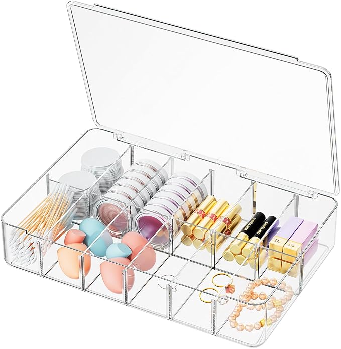 Clear Acrylic Makeup Organizer - Image 8