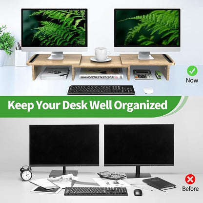 Zimilar Dual Monitor Stand Riser, Monitor Stand - Image 8