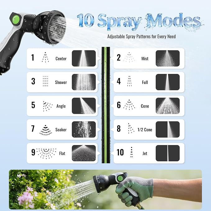 100 FT Retractable Garden Hose Reel - Image 6