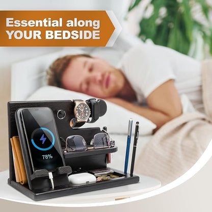 TESLYAR Wood Phone Docking Station - Image 6