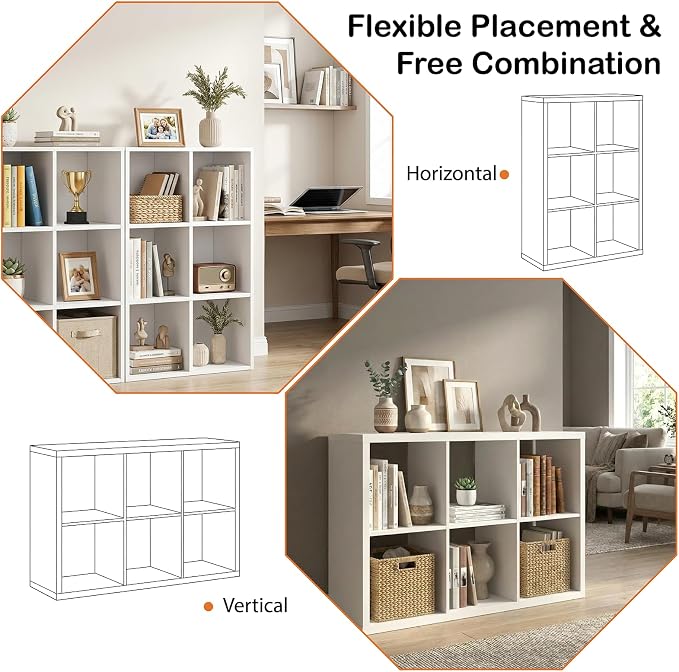 WannabeMyself【2026 Wooden Thick Frame】 6 Cube Storage Organizer - Image 4