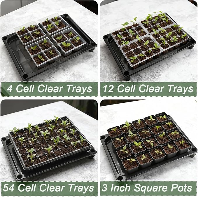 RooTrimmer 5-Tier Seed Starter Trays, Plant Stand, - Image 4