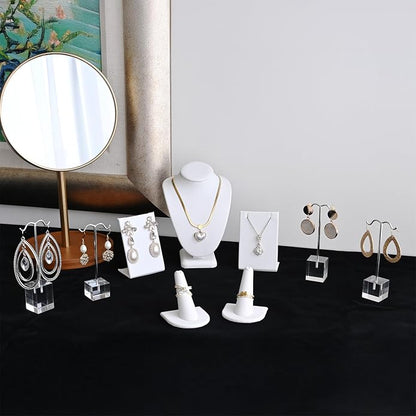 MOOCA Jewelry Display Set, Necklace Display Bust, Earring Organizer, Ring - Image 8