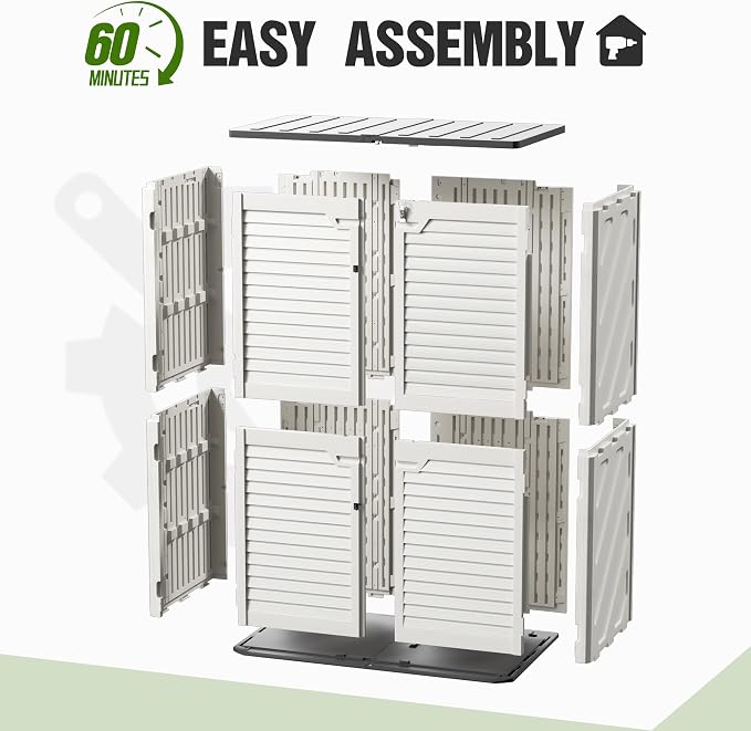 65 Cu.Ft Resin Outdoor Storage Shed - Image 5