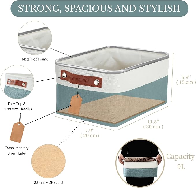 DECOMOMO Small Storage Basket, Closet Storage Bins, Baskets - Image 4