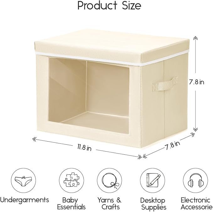 Homsorout Storage Bins with Lids - Image 2