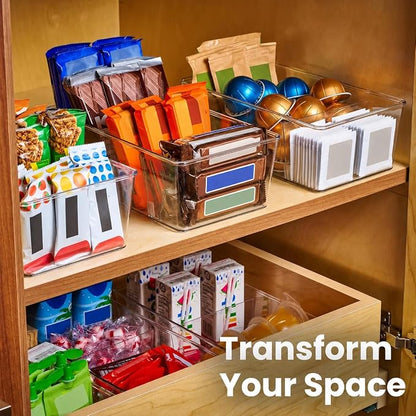 Oizeir Clear Pantry Organizer Bins 4-Pack - Image 6