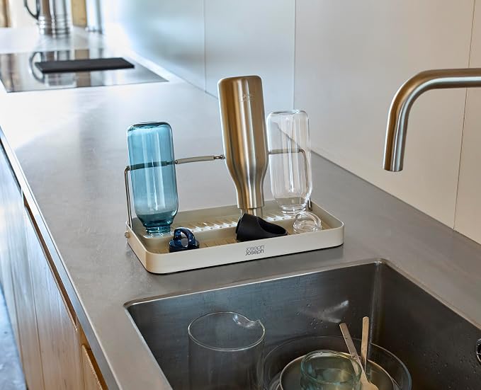 Joseph Joseph DrySmart Folding Water Bottle Drying Rack, Space-Saving Draining - Image 3