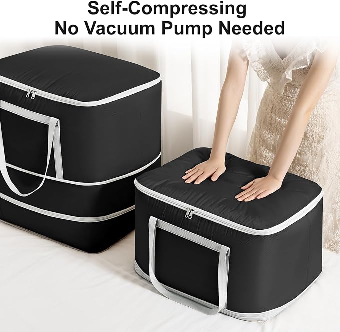 Comforter Storage Bag - 120L Bedding Storage Bags - Image 3