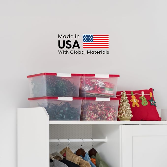 IRIS USA 12 Qt. Plastic Storage Bins Containers - Image 7