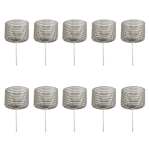 TAODAN 10PCS Cylindrical Stainless Steel Bonsai Fertiliser Container by TAODAN