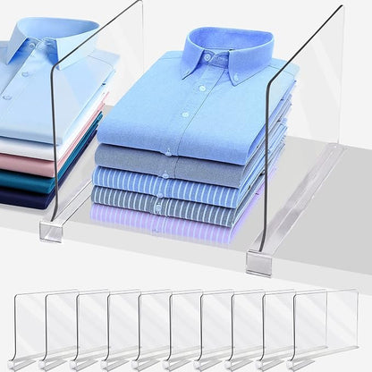 Acrylic Shelf Dividers for Closet Organization, Closet Shelf Organizer for by TONGTLAN+XINYINGHUI