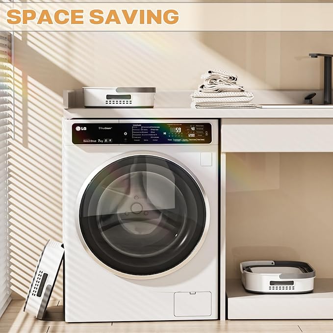 43L+43L Collapsible Laundry Baskets plastic, Pop Up Laundry hamper/Storage - Image 3