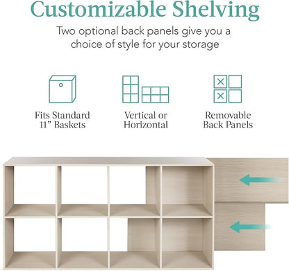 Best Choice Products 8-Cube Storage Organizer, 11in Shelf Opening, Display Shelf - Image 3