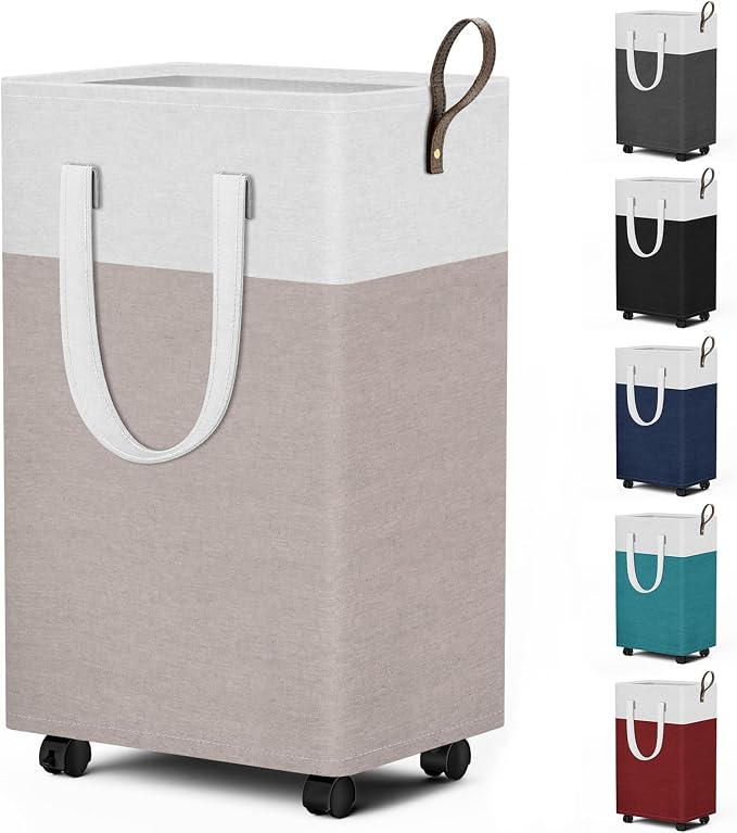 HomeHacks 75L Rolling Laundry Basket by HomeHacks