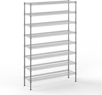 14" Deep x 48" Wide x 74" Height Wire Shelving Kit | 8-Tier | NSF Commercial by Regal+Altair