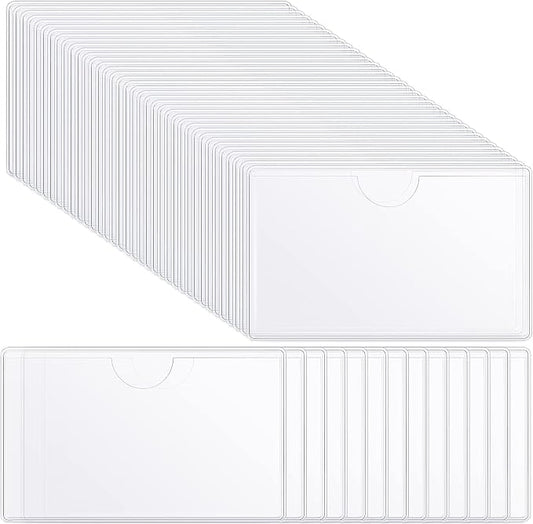 Chinco 100 Self Adhesive Pocket Index Card Pockets Index Card Holder Storage by Chinco