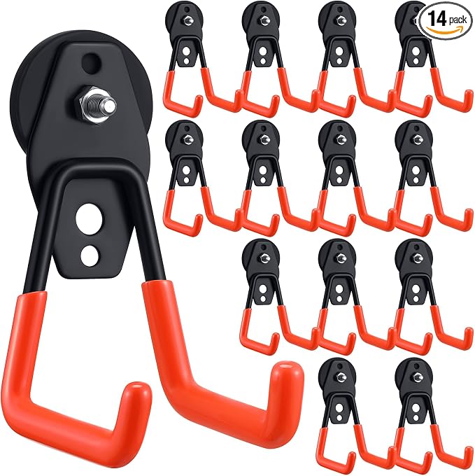 Landhoow Large Magnetic Hooks Heavy Duty Garage Magnet Hooks Strong Storage by Landhoow