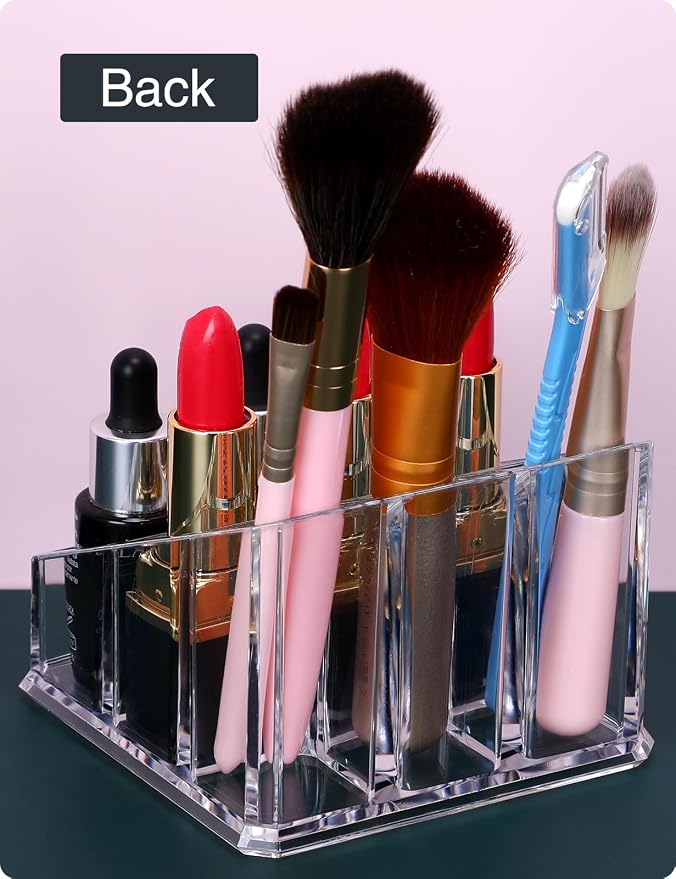 MOSIKER Lipstick Lip Gloss Organizer, Small Clear Acrylic Compact Essential Oil - Image 7