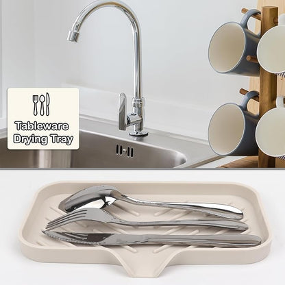 YASMEN Silicone Bathroom Soap Dishes, Sink Sponge Holder - Image 4