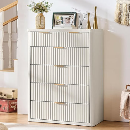 LEYAOYAO Fluted 6 Drawers Dresser - Image 8