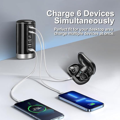 EGK USB Tower Fast Charging Station 6-Port 150W - Image 5