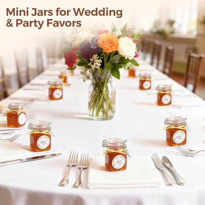 ComSaf Set of 6 Square Glass Spice Jars - Image 6