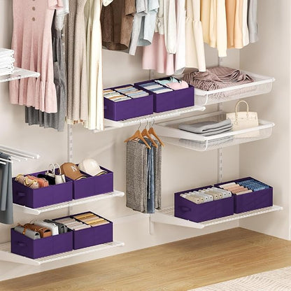 DIMJ Large Closet Shelf Organizer Bins 6 Packs - Image 6