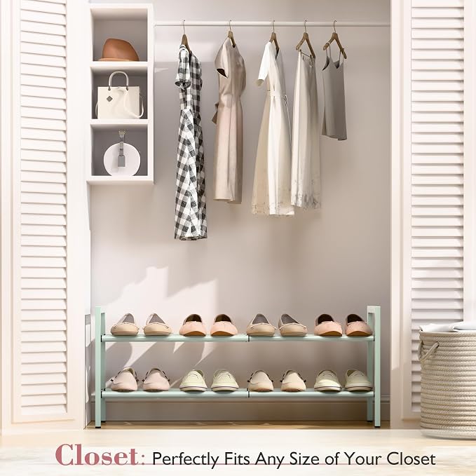 Bumusty 2-Tier Expandable Shoe Rack - Image 2