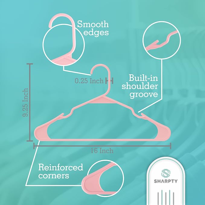 Sharpty Plastic Hangers Clothes Hangers - Image 2
