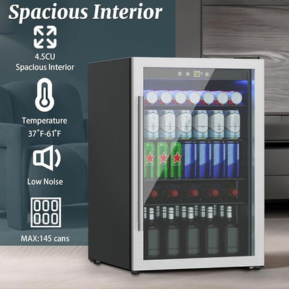 Compact 145 Can/4.5 Cu.Ft Mini Fridge - Image 5