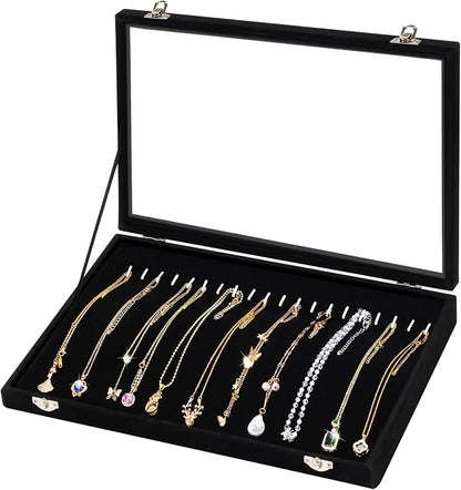 Cirhy Necklace Organizer Box, Anti-Tarnish Jewelry Box & Dustproof Necklace Case by Cirhy