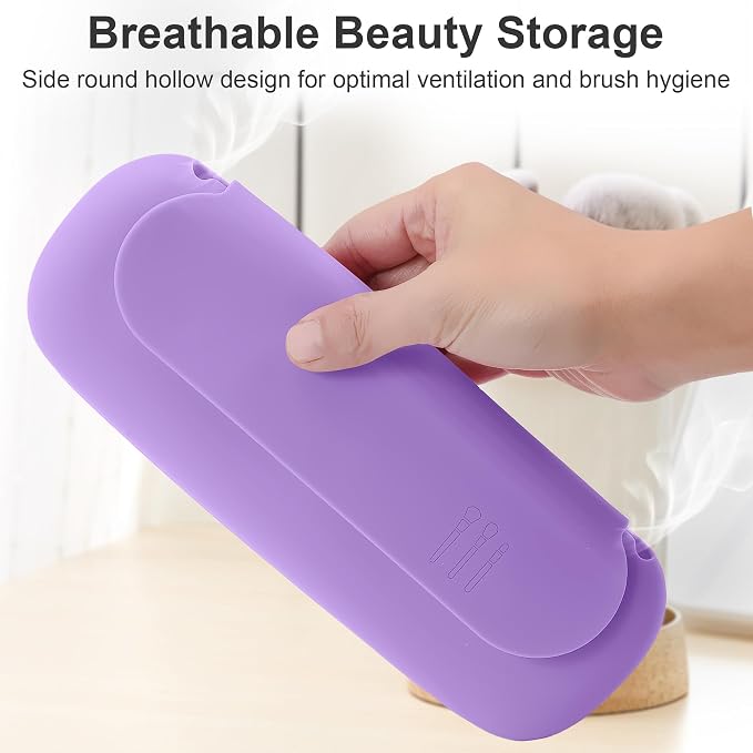 Silicone Travel Makeup Brush Holder - Image 5