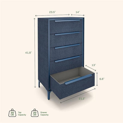 tinge Naima Premium Fabric Dresser - Image 3