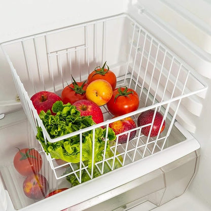 6 Pack Wire Storage Baskets for Organizing, Freezer Organizer Bins, Pantry - Image 7